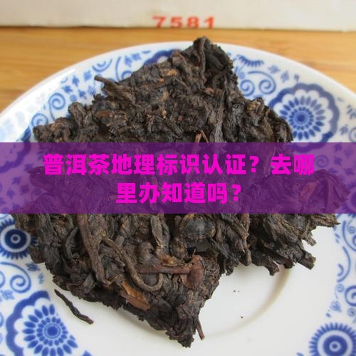 普洱茶地理标识认证去哪办