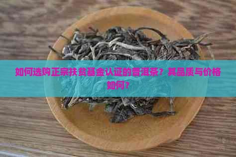 扶贫基金普洱茶