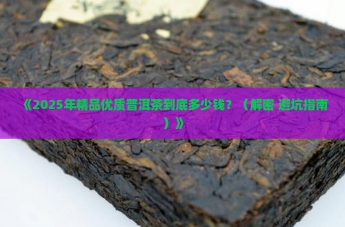 精品优质普洱茶价格多少