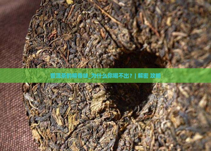 普洱茶的糯香味