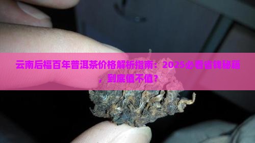 云南后福百年普洱茶价格