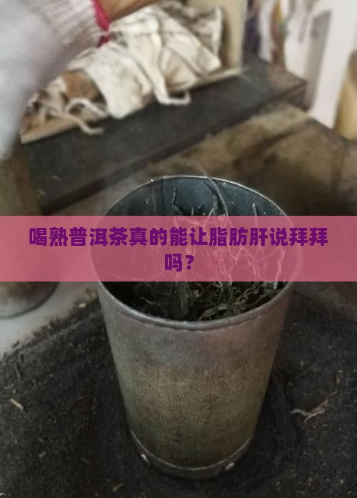 喝熟普洱茶能消除脂肪肝吗