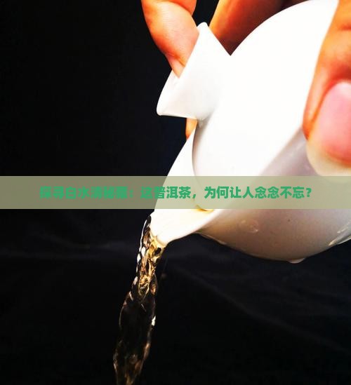 白水清认证普洱茶