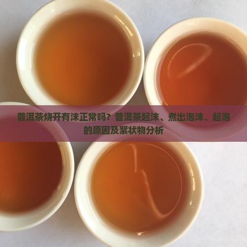 普洱茶烧开有沫