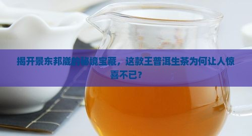 景东邦崴王普洱茶生茶