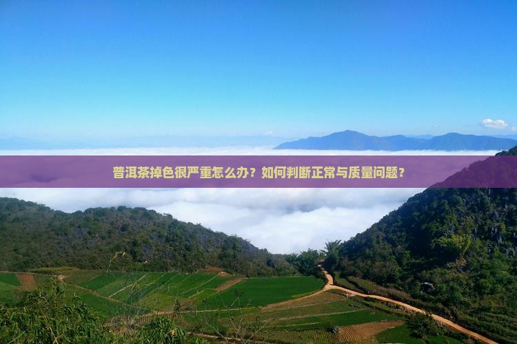普洱茶掉色很严重吗怎么办