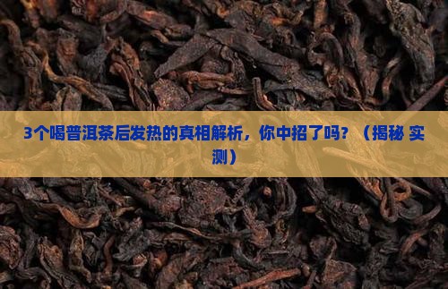 喝普洱茶身上发热吗怎么回事