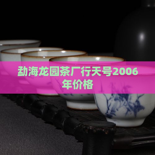勐海龙园茶厂行天号