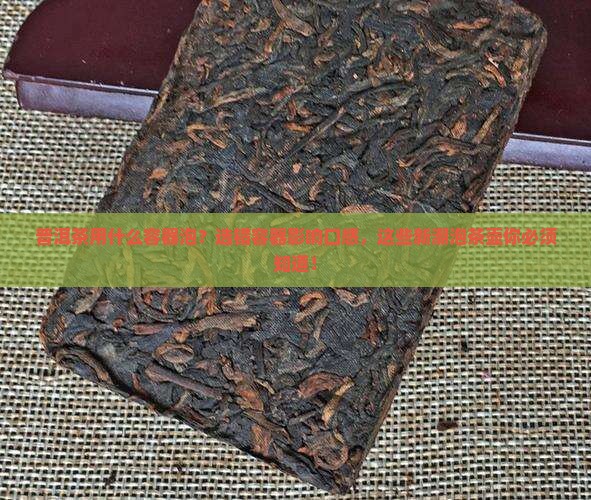 普洱茶用什么容器泡