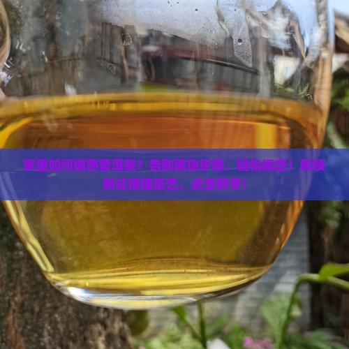 家里如何做熟普洱茶