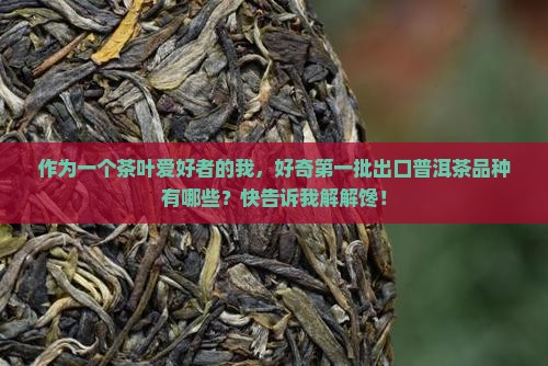第一批出口普洱茶品种有哪些