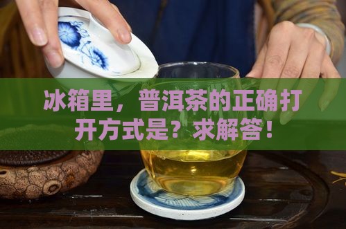 普洱茶怎么样放冰箱