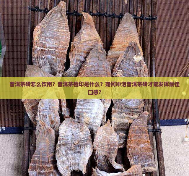 普洱茶砖怎么饮用普洱茶橙印