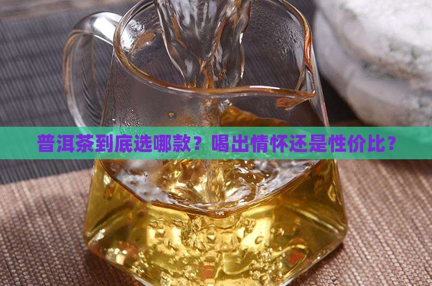 一般喝什么价位的普洱茶