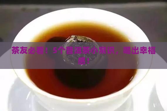 普洱茶5个常识