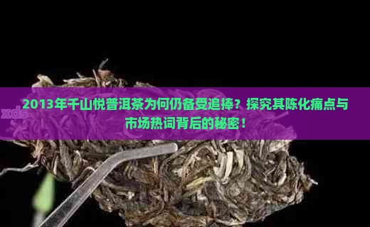 千山悦普洱茶2013