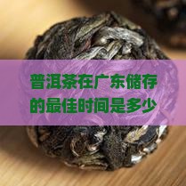 普洱茶广东储存时间
