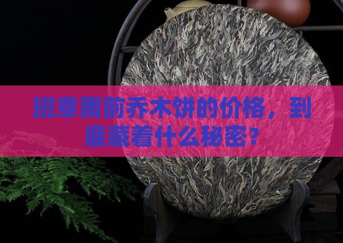 班章雨前乔木饼价格
