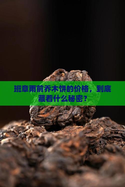 班章雨前乔木饼价格
