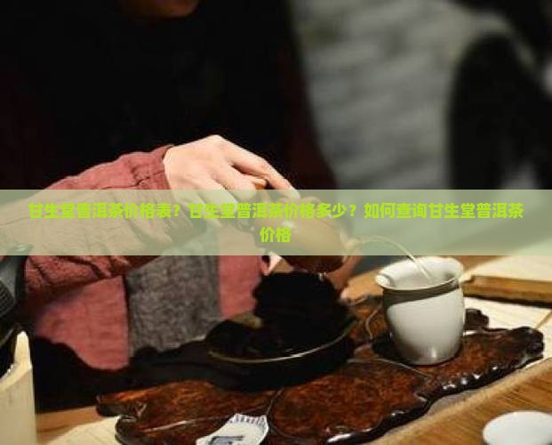 甘生堂普洱茶价格