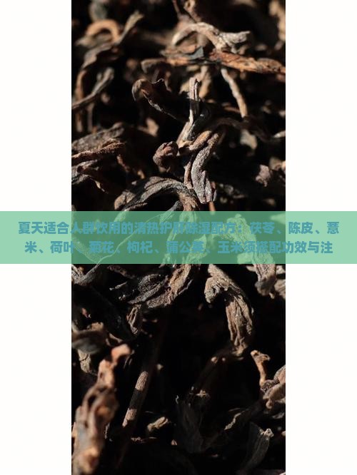夏天喝什么茶养肝除湿