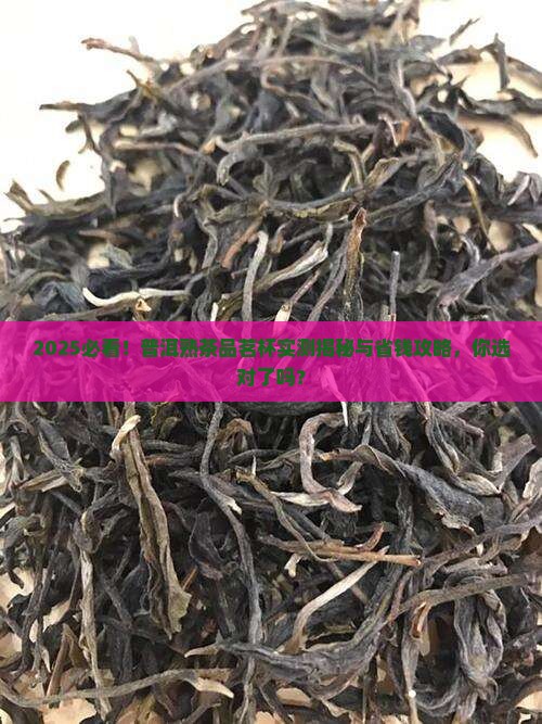 普洱茶熟茶品茗杯推荐
