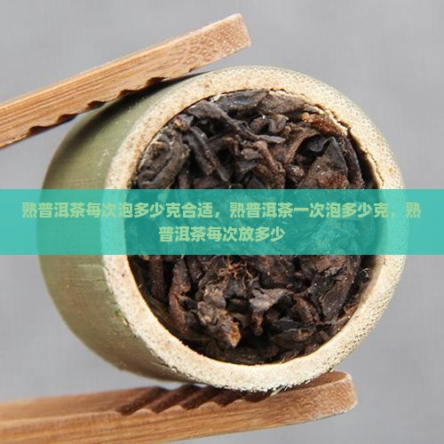 熟普洱茶每次泡多少克合适