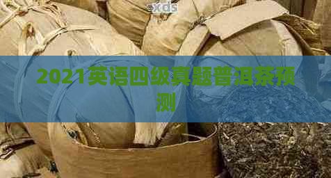 2021四级预测普洱茶
