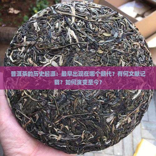 普洱茶最早是什么年份