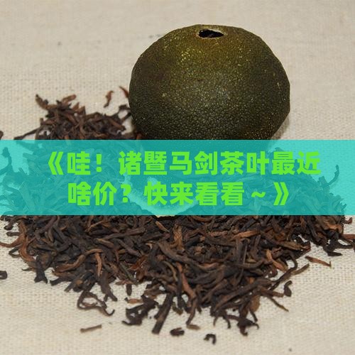 诸暨马剑茶叶价格查询