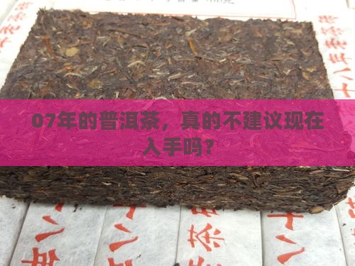 07年普洱茶为什么不建议入手