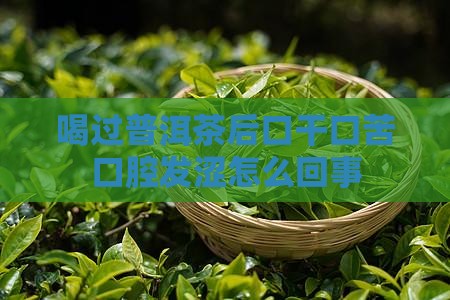喝过普洱茶后口