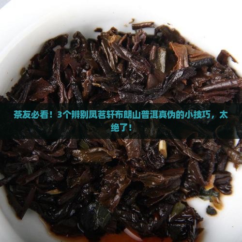 凤茗轩茶坊布朗山普洱茶