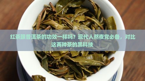 红茶跟普洱茶的功效一样吗