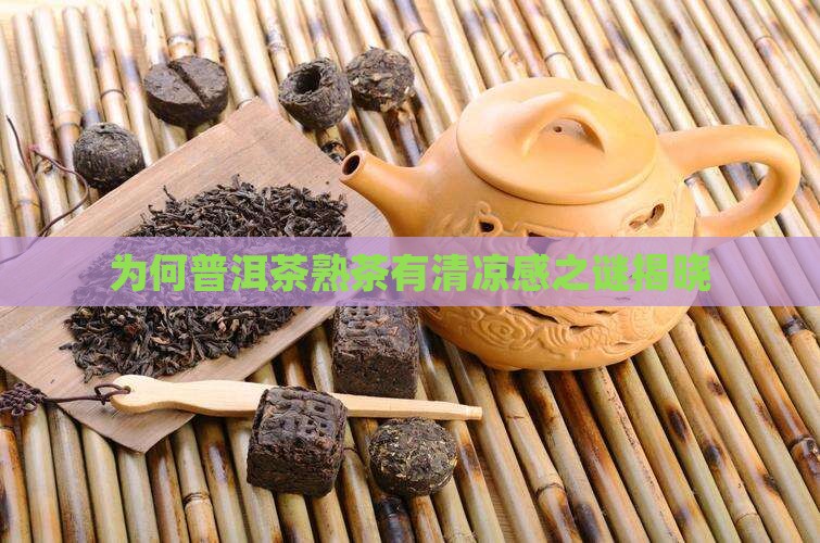 为何普洱茶熟茶有清凉感
