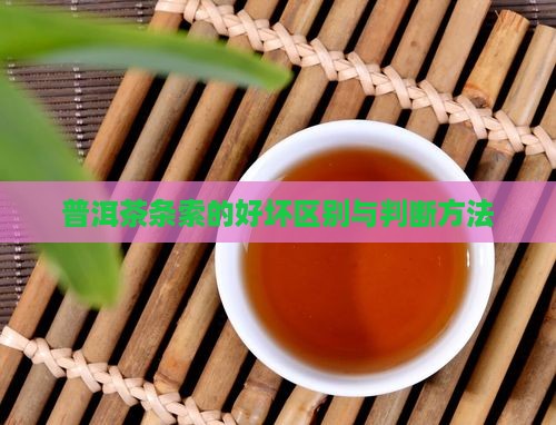 普洱茶条索的好坏