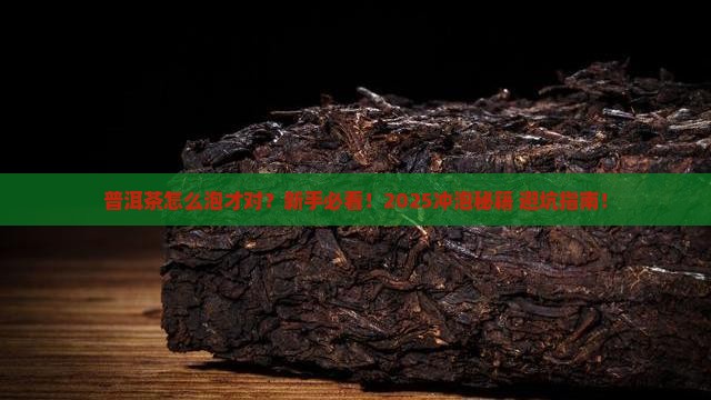 普洱茶冲泡小常识卡片