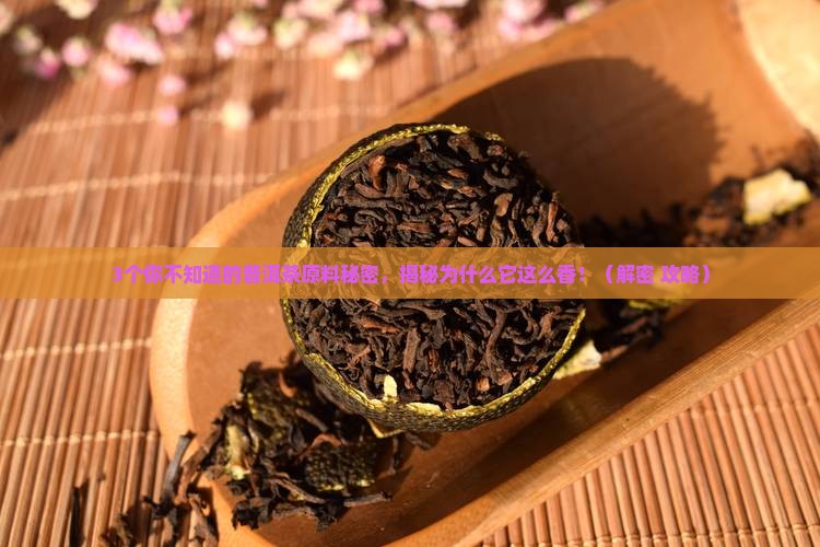 优质普洱茶的原料是啥做的