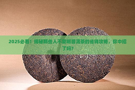 为什么一些人不爱喝普洱茶
