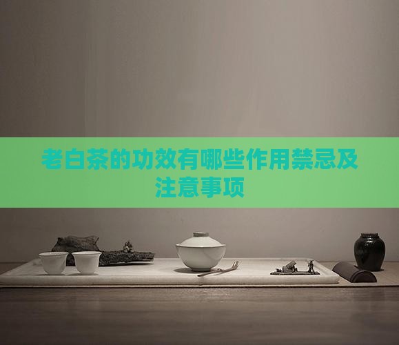 老白茶的功效有哪些 老白茶的功效有哪些