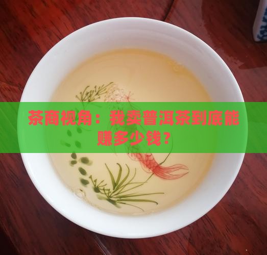 普洱茶利润如何