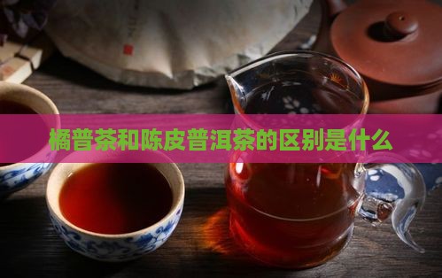 橘普茶和陈皮普洱茶的区别