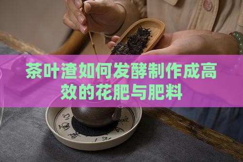 茶叶渣怎么发酵做花肥