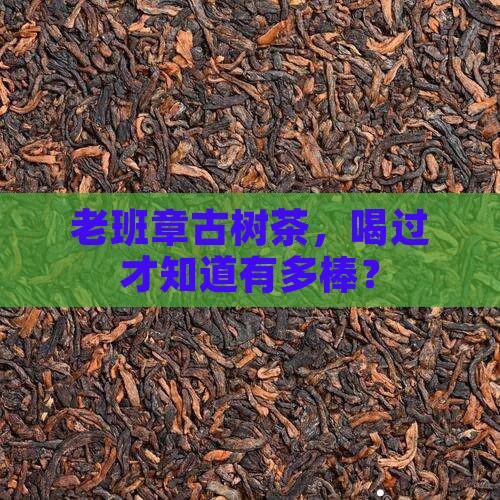 老班章古树杠杠滴