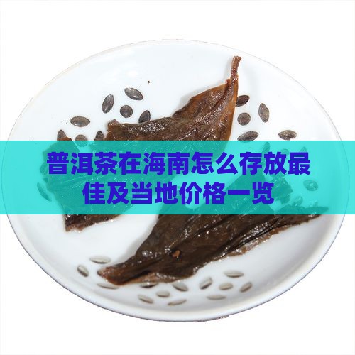 普洱茶在海南怎么存