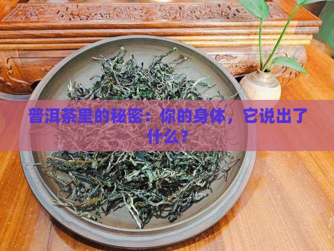 喝普洱茶知道身体状态