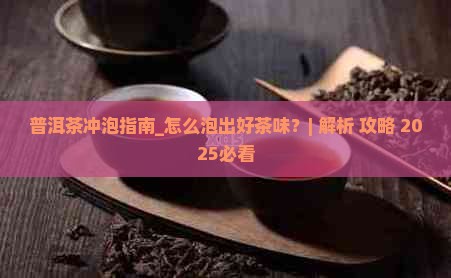 普洱茶冲泡指南