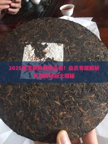 普洱茶购买藏研究会会员