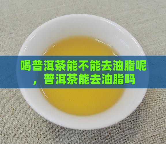 喝普洱茶能不能去油脂