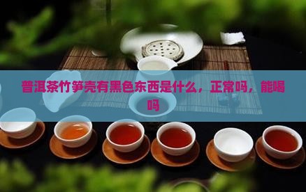 普洱茶竹笋壳有黑色东西